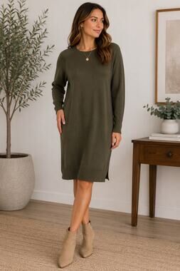 Vero Moda Olive EcoVero Sweater Dress NWT Small